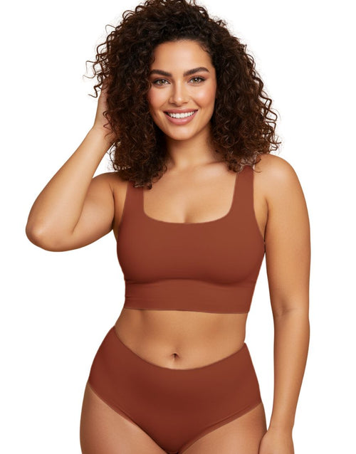 Laser Cut Super Soft Lingerie Set Rust