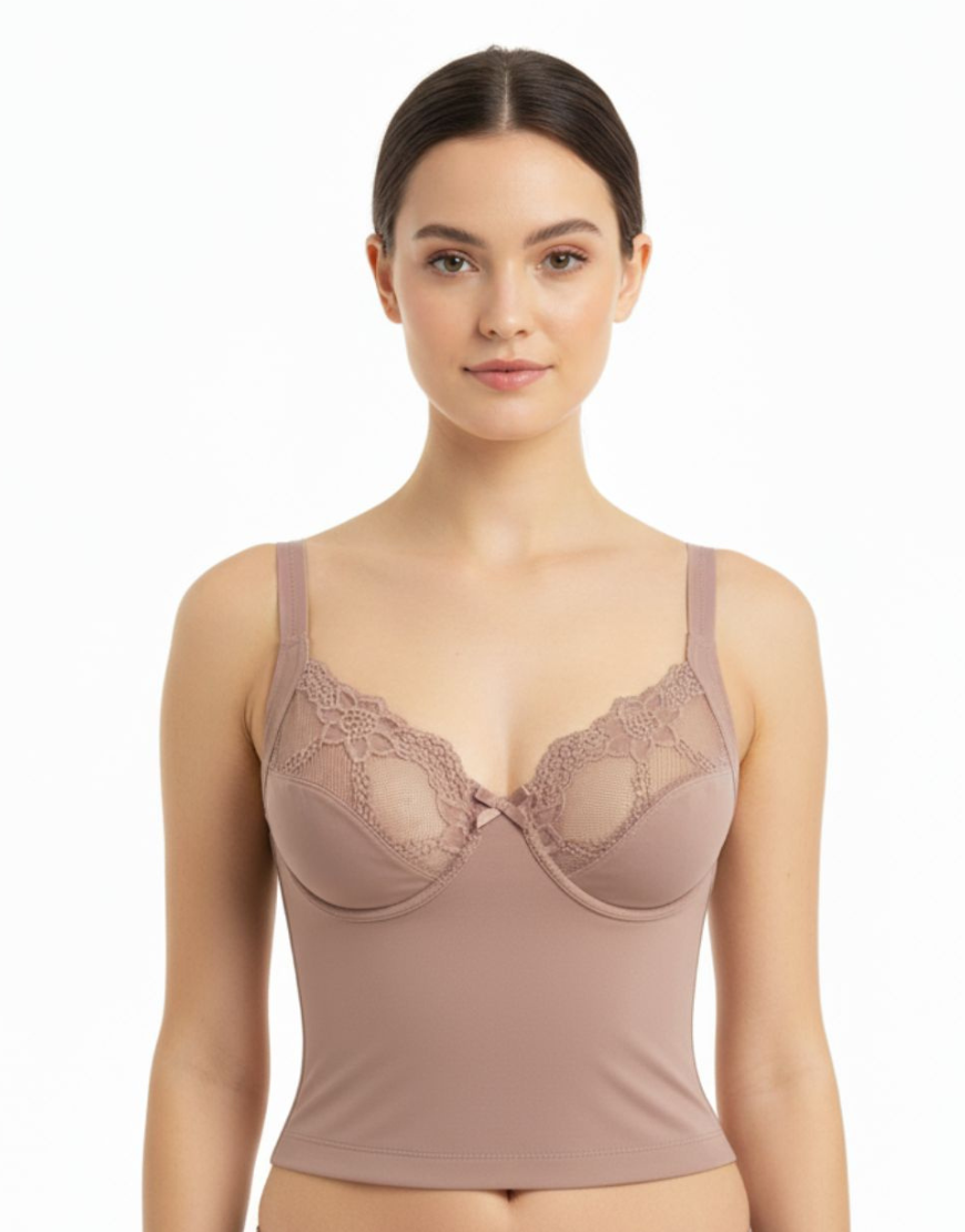 Waist Shaping Support Bra Brown
