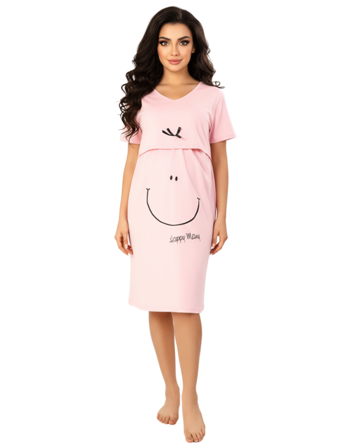 Made for Moms Feeding Night Shirt Pink