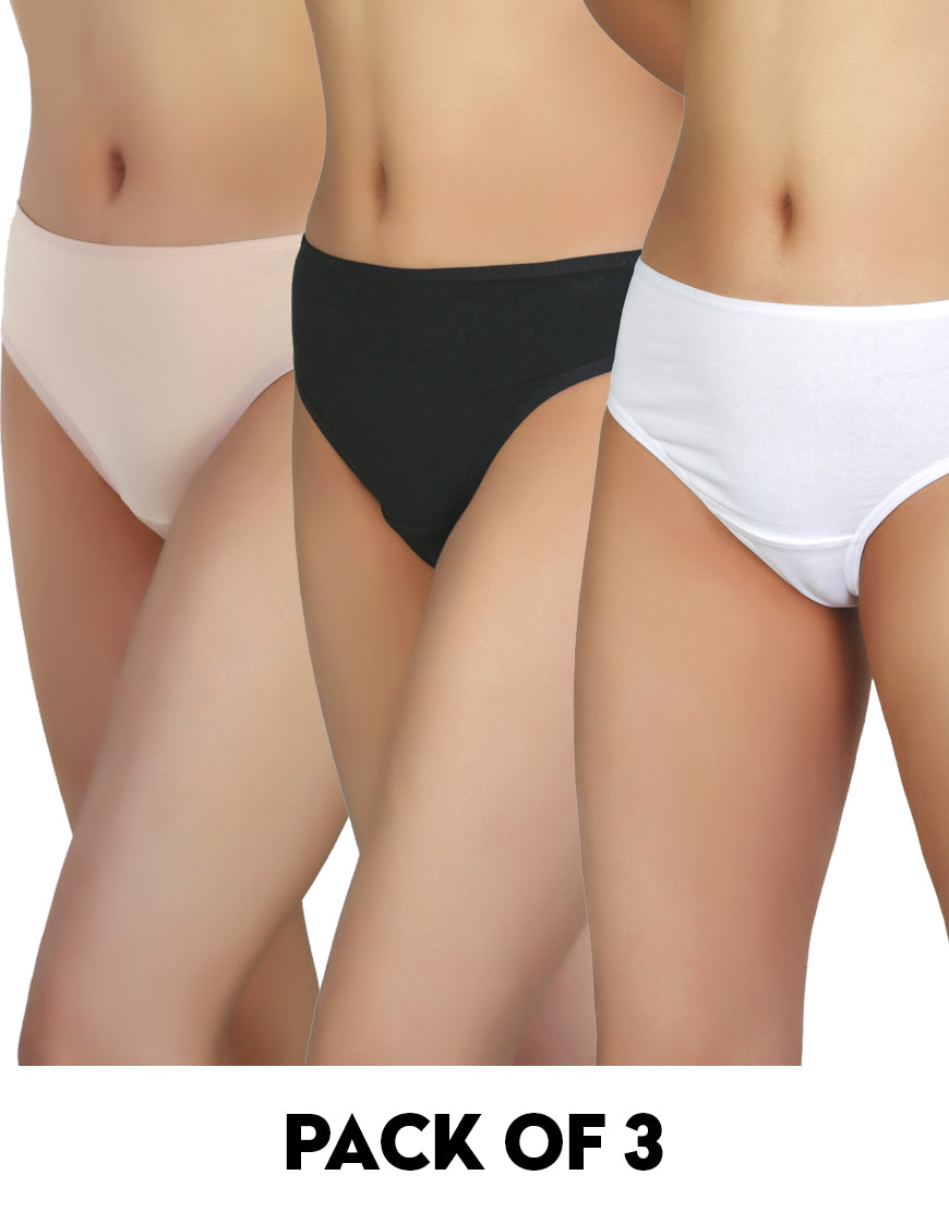 Set of 3 Super Soft Cotton Thongs Assorted