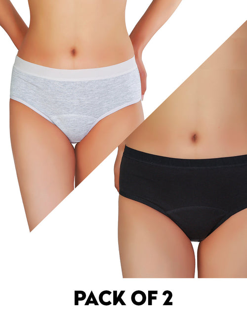 Set of 2 Mid Waist Period Panties Assorted