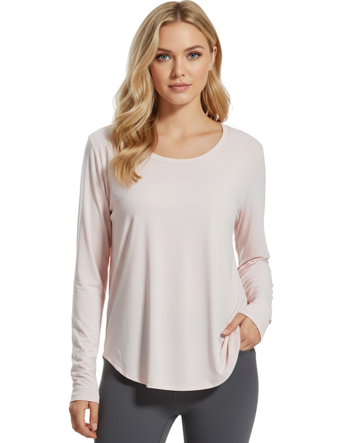 Easy Movement Relaxed Fit T Shirt Peach
