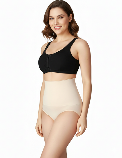 Seamless Medium Compression Shaping Brief Cream